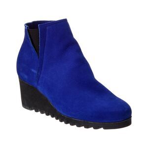 Arche Larkya Leather Wedge Bootie, Blue